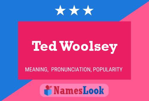 Ted Woolsey 名字海报