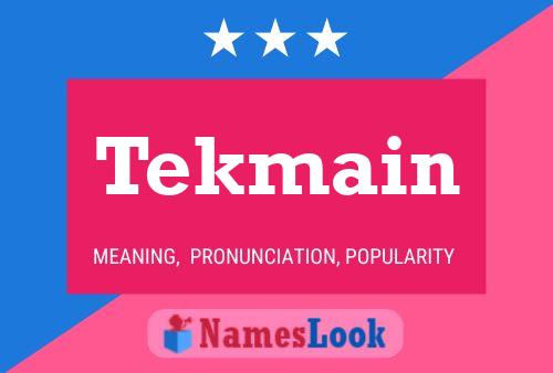 Tekmain 名字海报