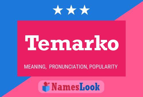 Temarko 名字海报