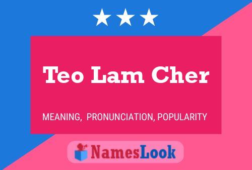 Teo Lam Cher 名字海报