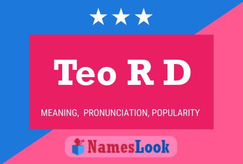 Teo R D 名字海报