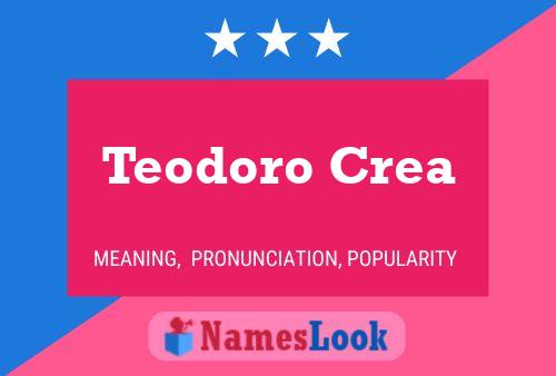 Teodoro Crea 名字海报