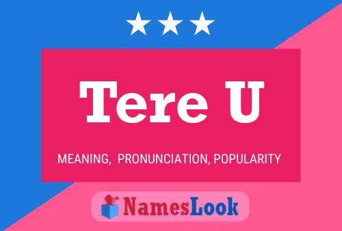 Tere U 名字海报