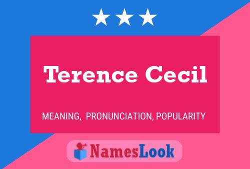 Terence Cecil 名字海报