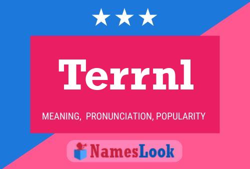 Terrnl 名字海报