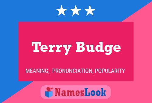 Terry Budge 名字海报