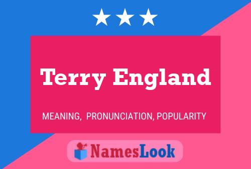 Terry England 名字海报