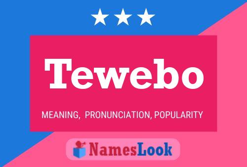 Tewebo 名字海报