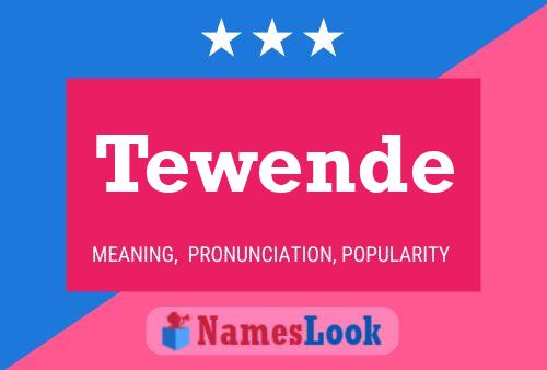 Tewende 名字海报