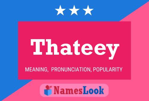 Thateey 名字海报