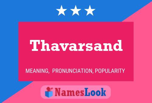 Thavarsand 名字海报