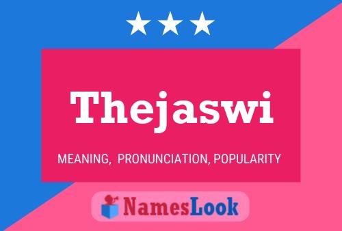 Thejaswi 名字海报