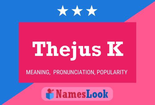 Thejus K 名字海报