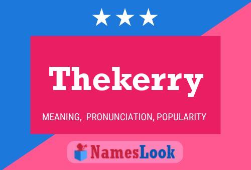 Thekerry 名字海报