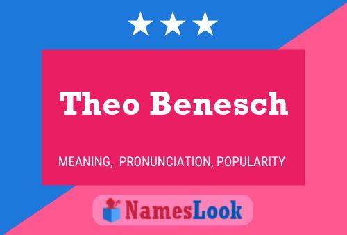 Theo Benesch 名字海报