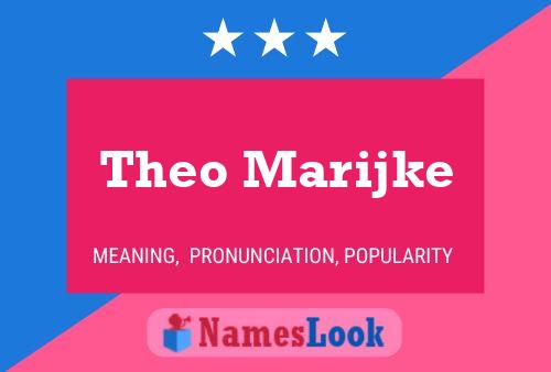 Theo Marijke 名字海报