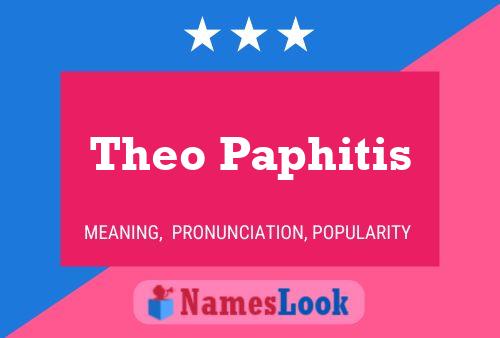 Theo Paphitis 名字海报