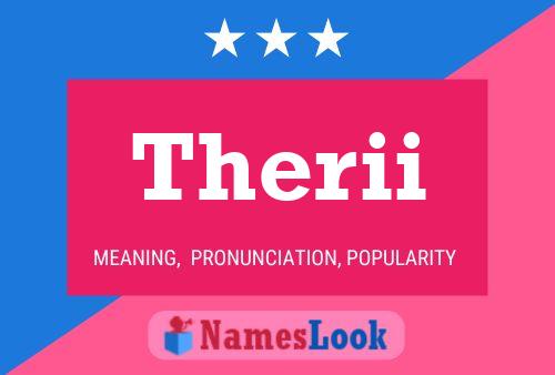 Therii 名字海报