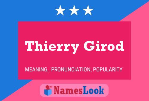 Thierry Girod 名字海报