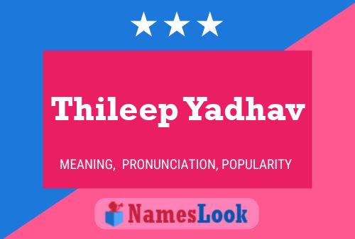 Thileep Yadhav 名字海报