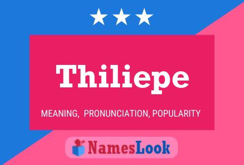 Thiliepe 名字海报