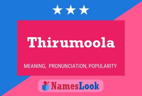 Thirumoola 名字海报