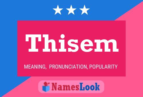 Thisem 名字海报