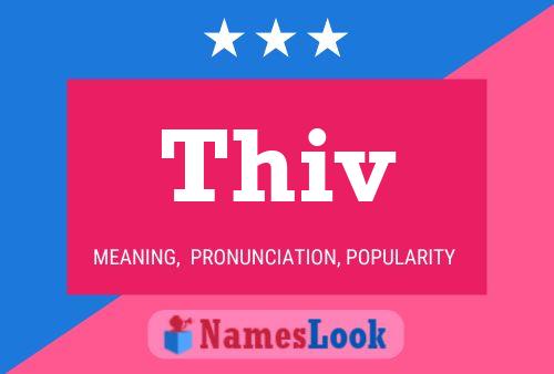 Thiv 名字海报