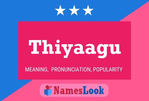 Thiyaagu 名字海报