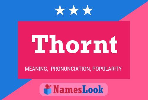 Thornt 名字海报