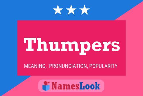 Thumpers 名字海报