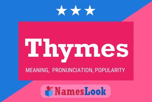 Thymes 名字海报