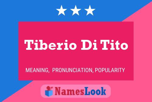 Tiberio Di Tito 名字海报