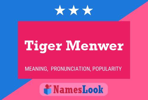 Tiger Menwer 名字海报