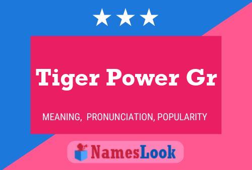 Tiger Power Gr 名字海报