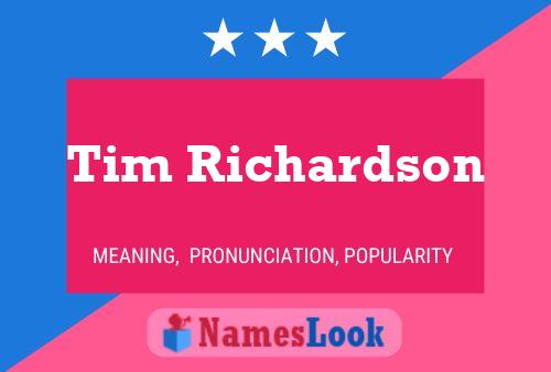 Tim Richardson 名字海报