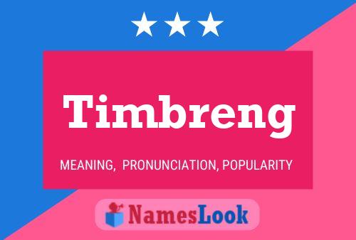 Timbreng 名字海报