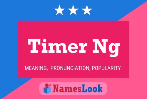 Timer Ng 名字海报