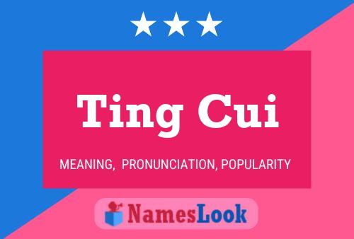 Ting Cui 名字海报