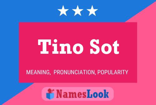 Tino Sot 名字海报