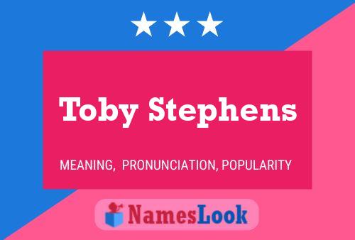 Toby Stephens 名字海报