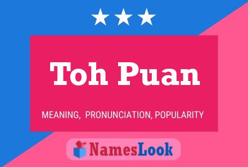 Toh Puan 名字海报