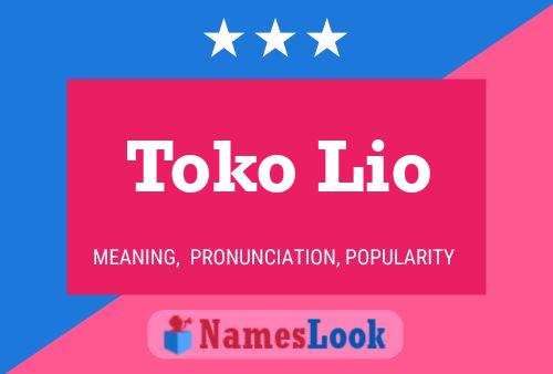 Toko Lio 名字海报