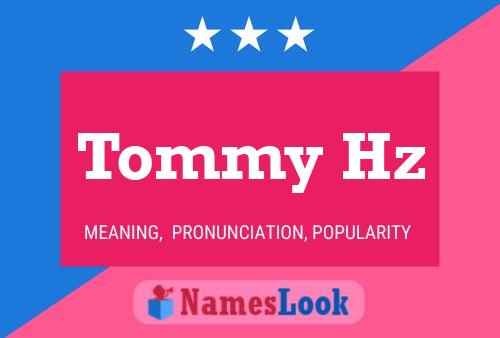 Tommy Hz 名字海报