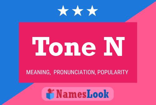 Tone N 名字海报