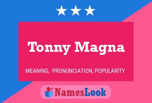 Tonny Magna 名字海报