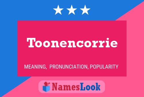 Toonencorrie 名字海报