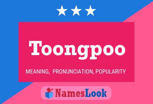 Toongpoo 名字海报