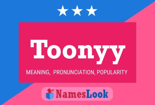 Toonyy 名字海报