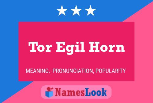 Tor Egil Horn 名字海报